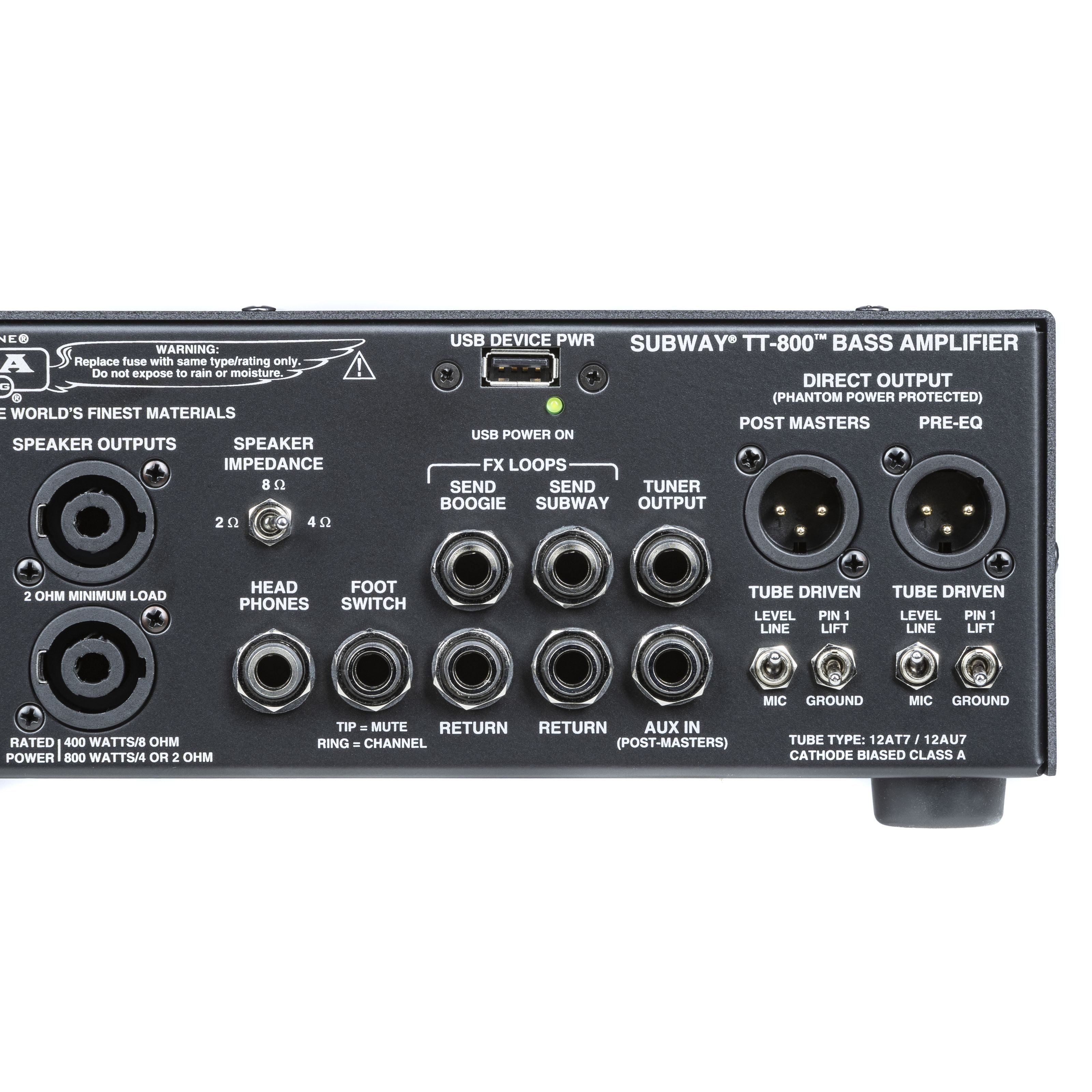 Mesa Boogie Verstärker (Subway TT-800 Head - Bass Topteil)