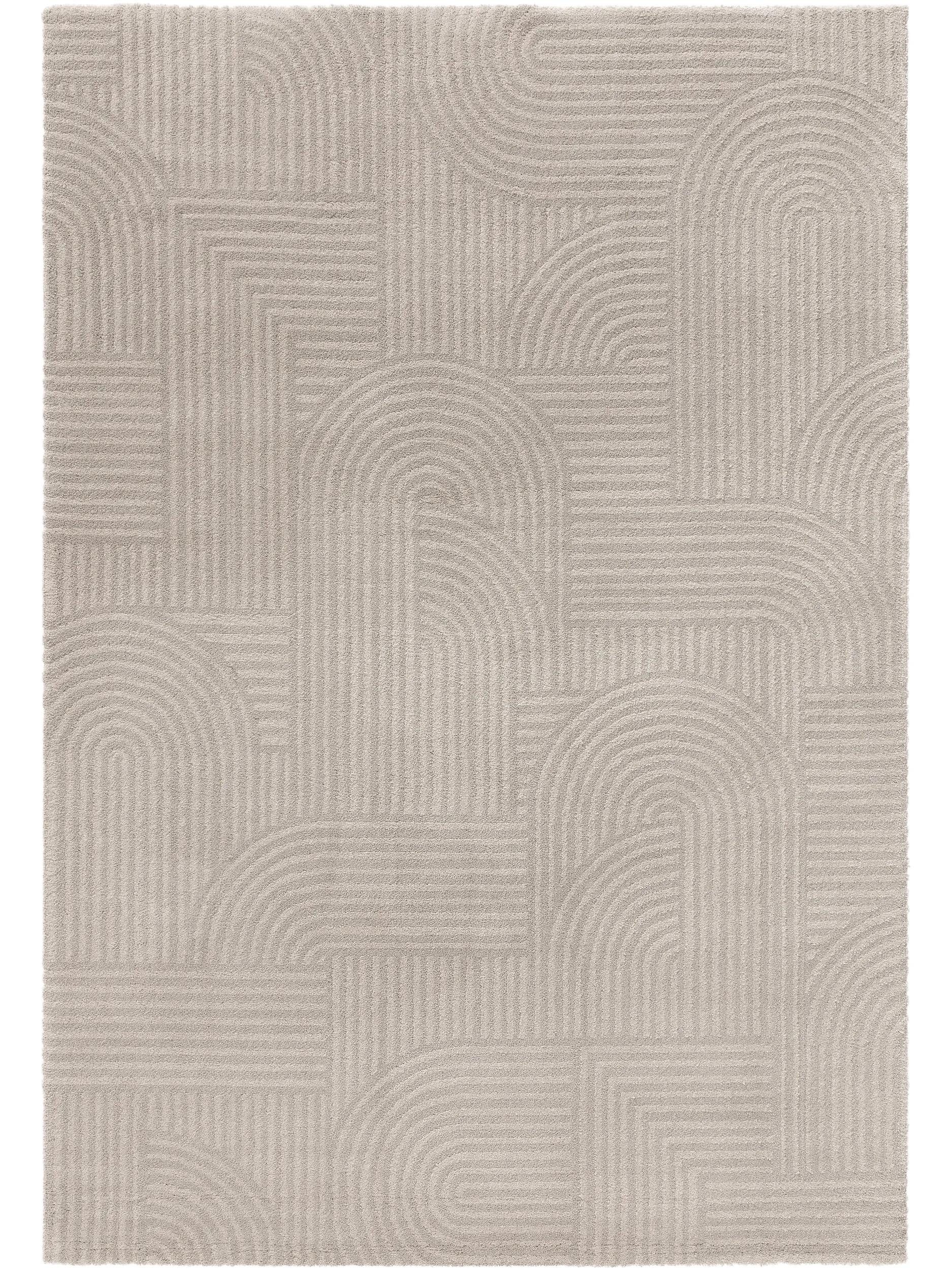 benuta Teppich Tacoma, rechteckig, Höhe: 21 mm, Teppich Wohnzimmer, Schlafzimmer, Esszimmer, Flur, Kunstfaser, Cozy