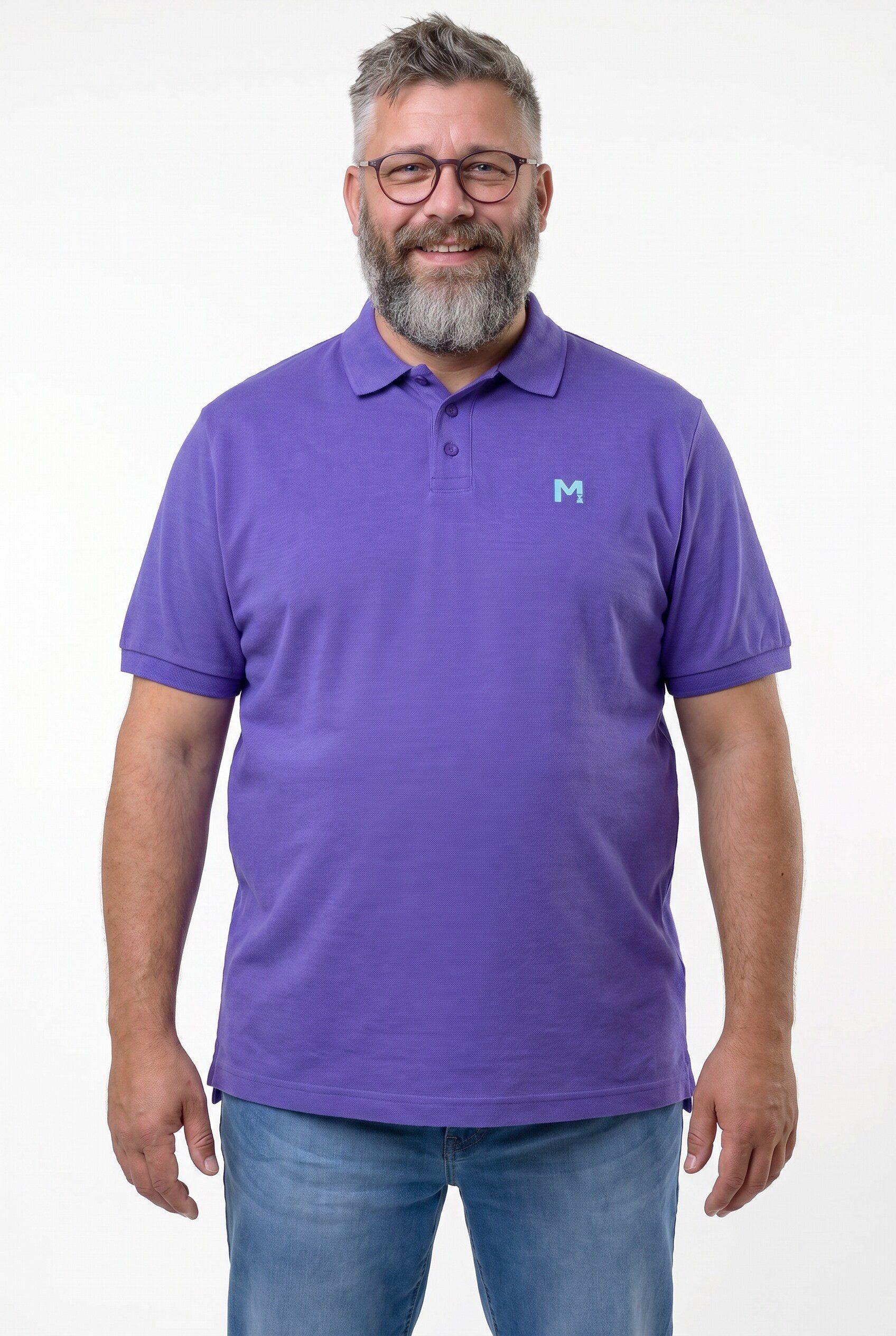 Men Plus Poloshirt Poloshirts 2er-Pack Basic Piqué Halbarm