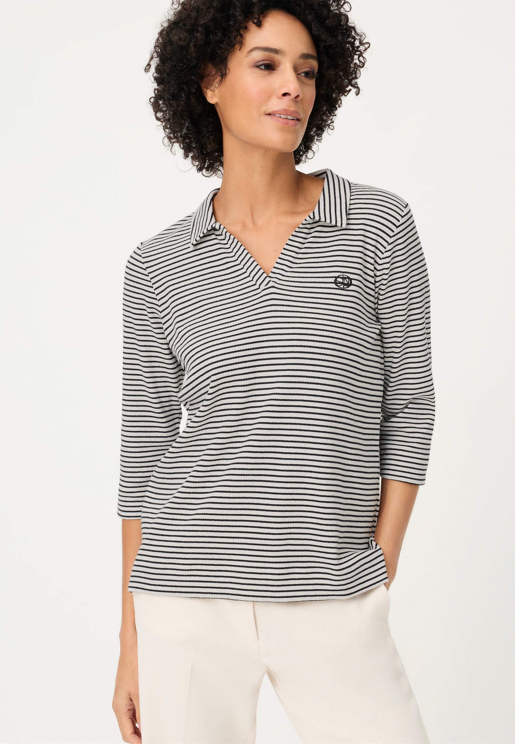 Olsen T-Shirt mit Streifenmuster