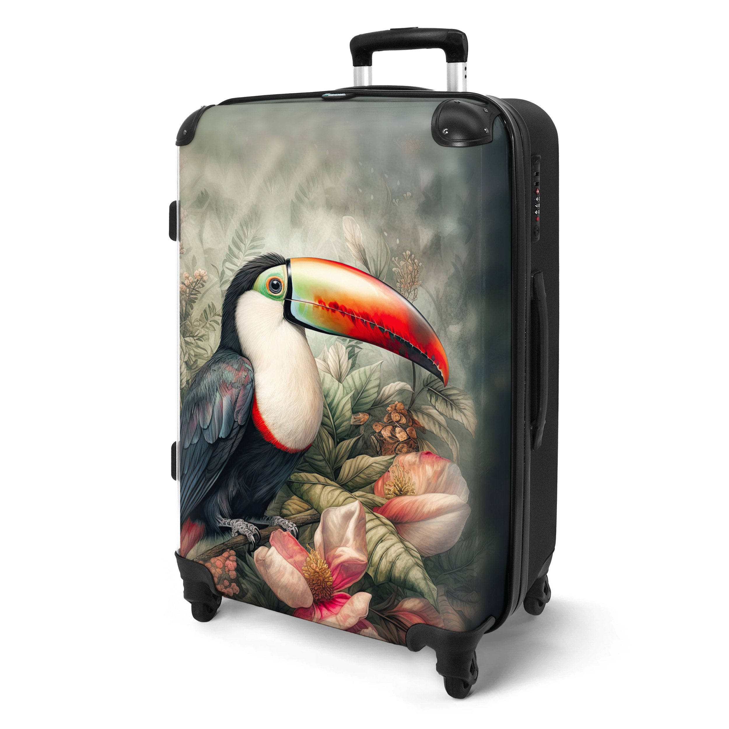 NoBoringSuitcases.com© Hartschalen-Trolley Tukan - Vögel - günstig online kaufen