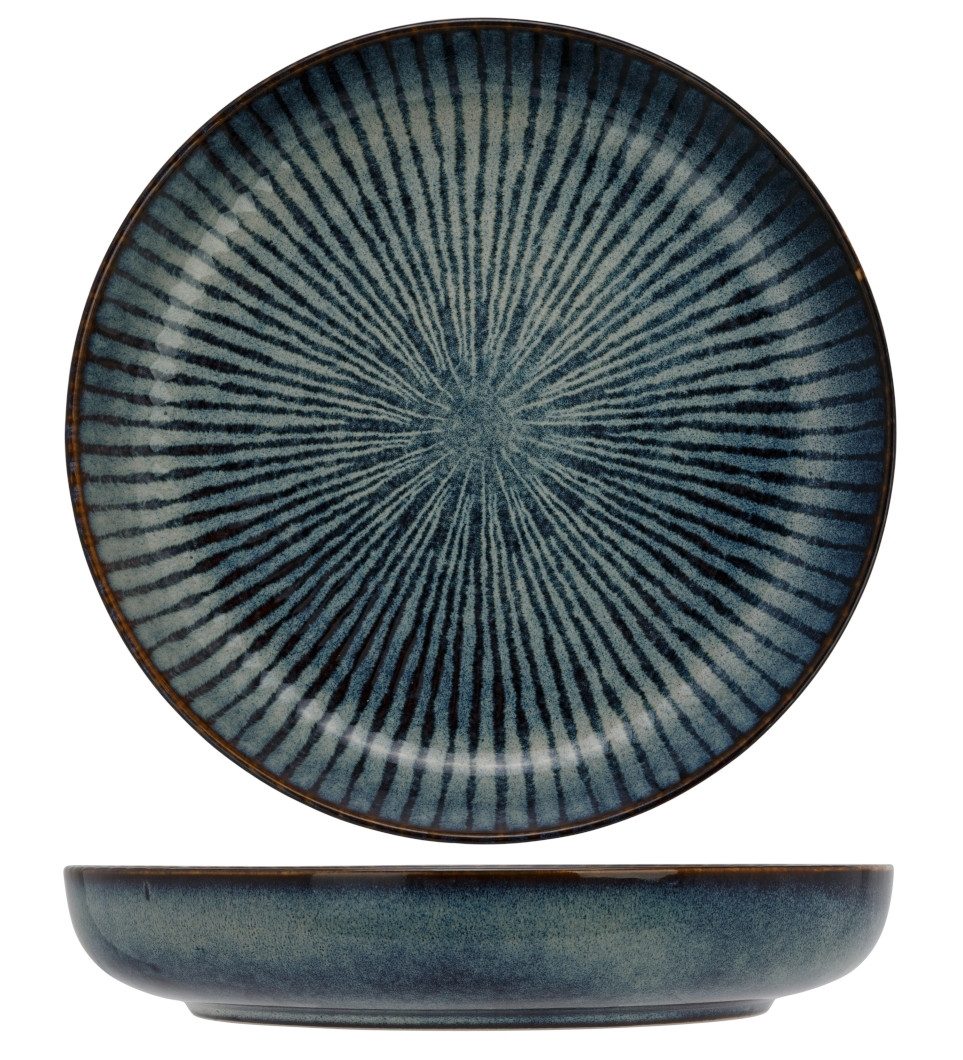 Cosy & Trendy Suppenteller Atlantis Stripe Suppenteller 24 cm, ATLANTIS STRIPE SUPPENTELLER D24XH4,3CM