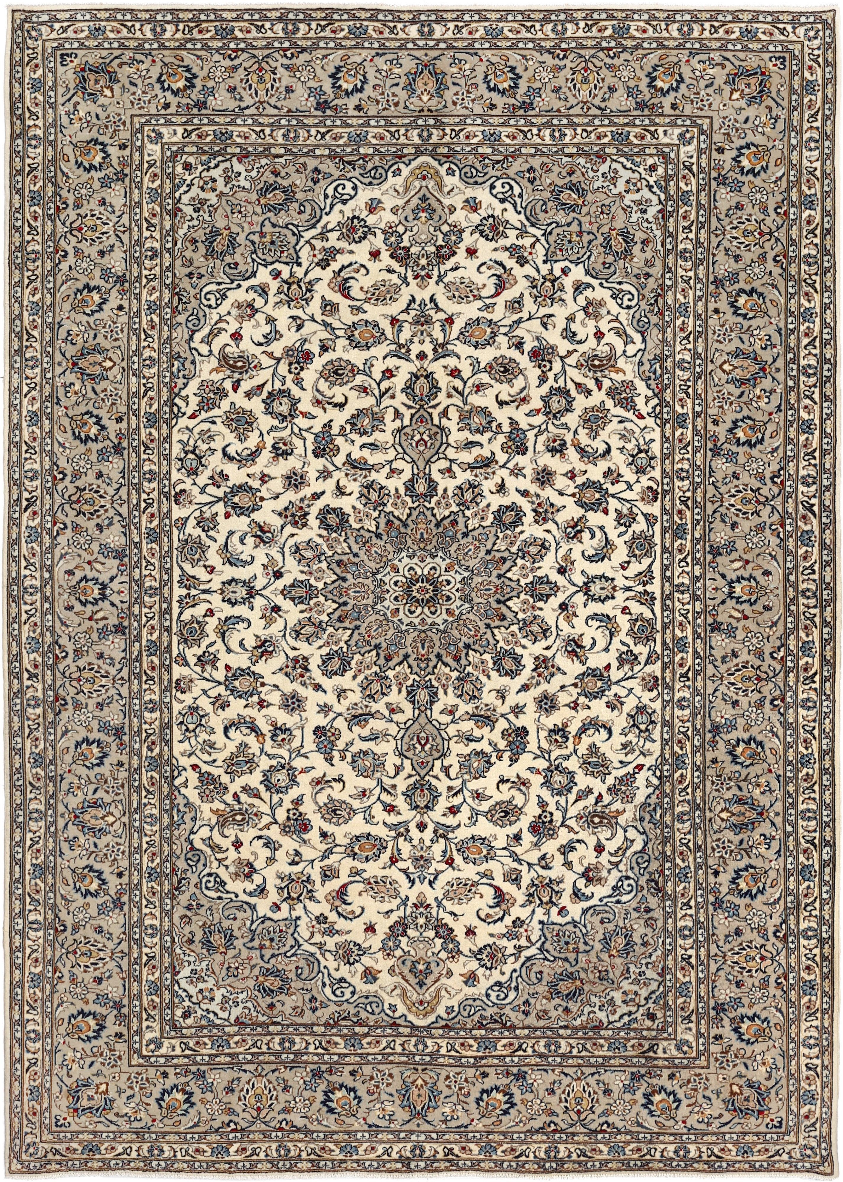 Carpet Avenue Teppich Keshan Patina 348x246, Rechteck, Höhe: 7 mm