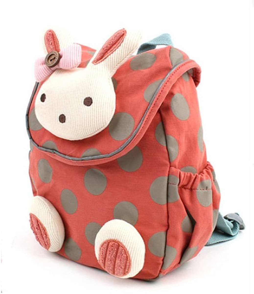 Mädchen Rucksack Kindergartentasche Kindergartenrucksack Kaninchen Schul Pink DE 