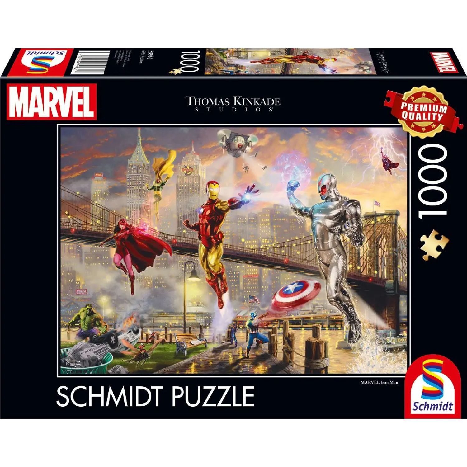 Schmidt Spiele Puzzle Iron Man, 1000 Puzzleteile