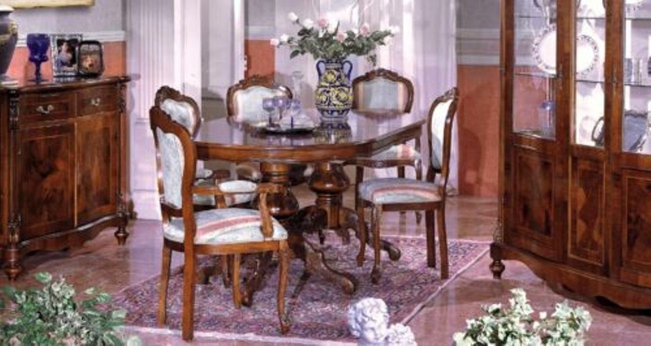 JVmoebel Holz Tisch Esstisch, Möbel Luxus aus Esszimmer Esstisch Italien Massiv