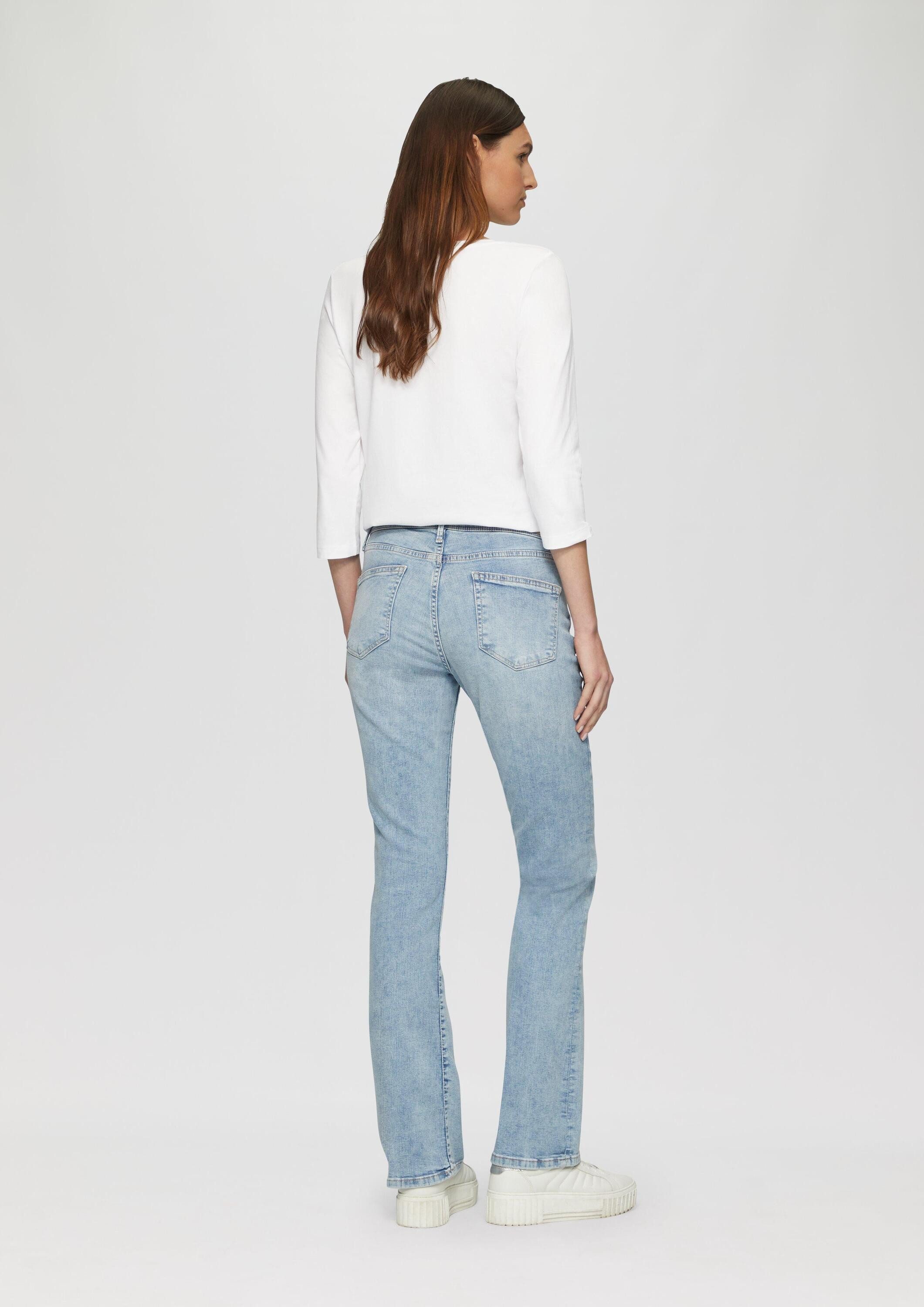 s.Oliver 3/4-Arm-Shirt T-Shirt Jerseyshirt mit V-Ausschnitt und 3/4-Ärmeln