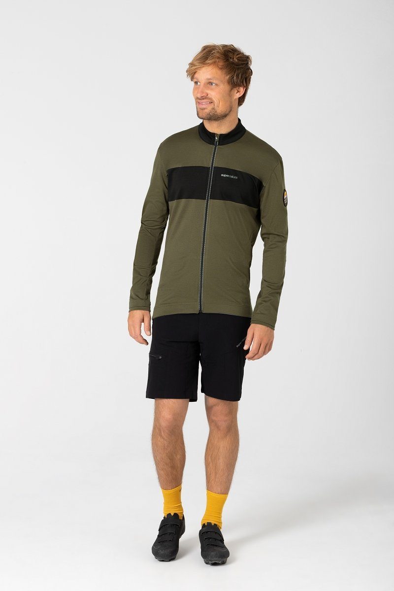 SUPER.NATURAL Radtrikot Merino Fahrradtrikot M GRAVIER günstig online kaufen