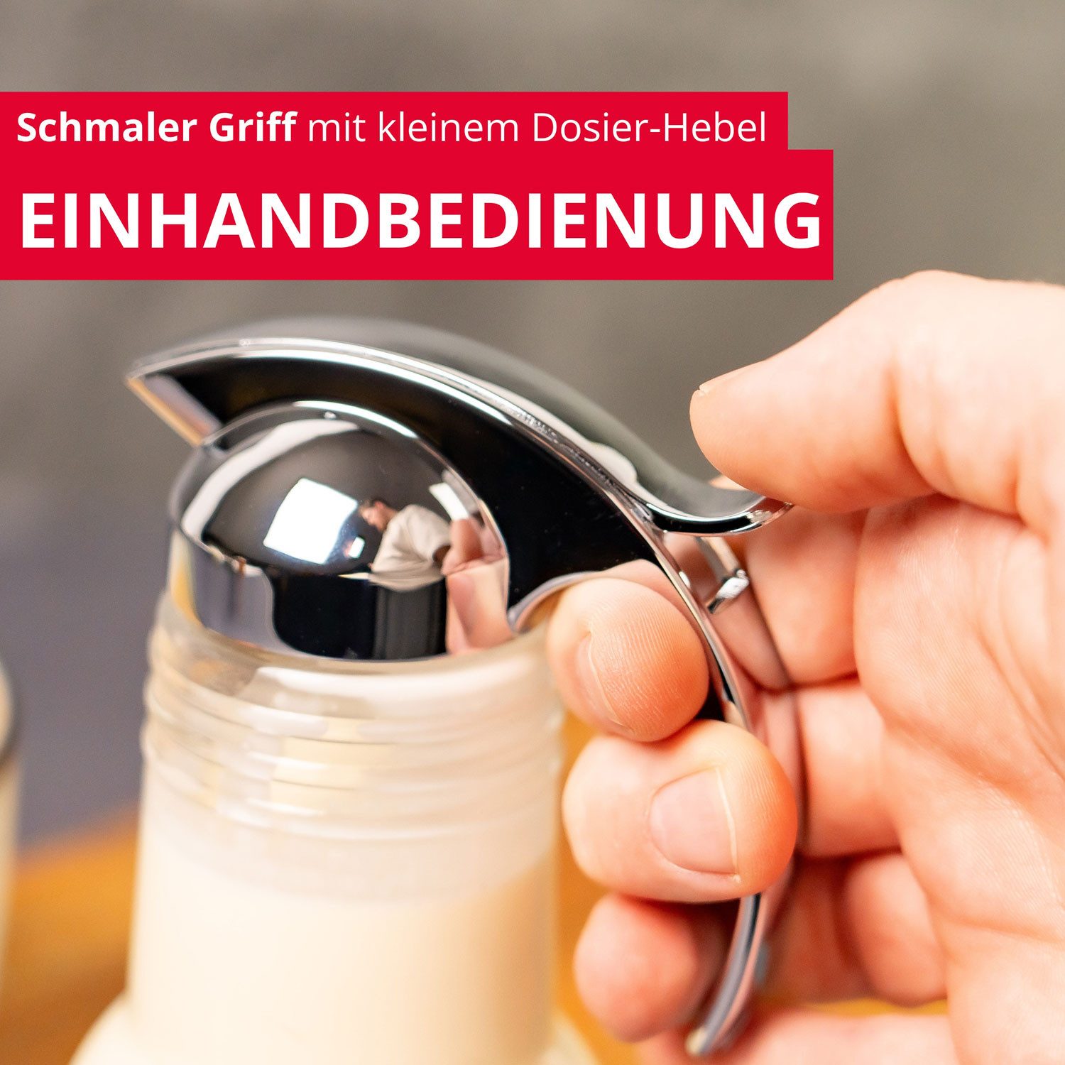 WESTMARK Milchkännchen Sahnegießer/ Honiggießer, Fassungsvermögen: 150 ml – Bild 4 von 5