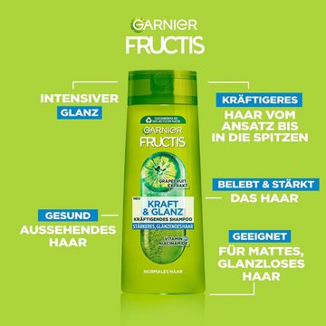 GARNIER Haarshampoo Garnier Fructis Kraft & Glanz Shampoo, Set, 6-tlg.