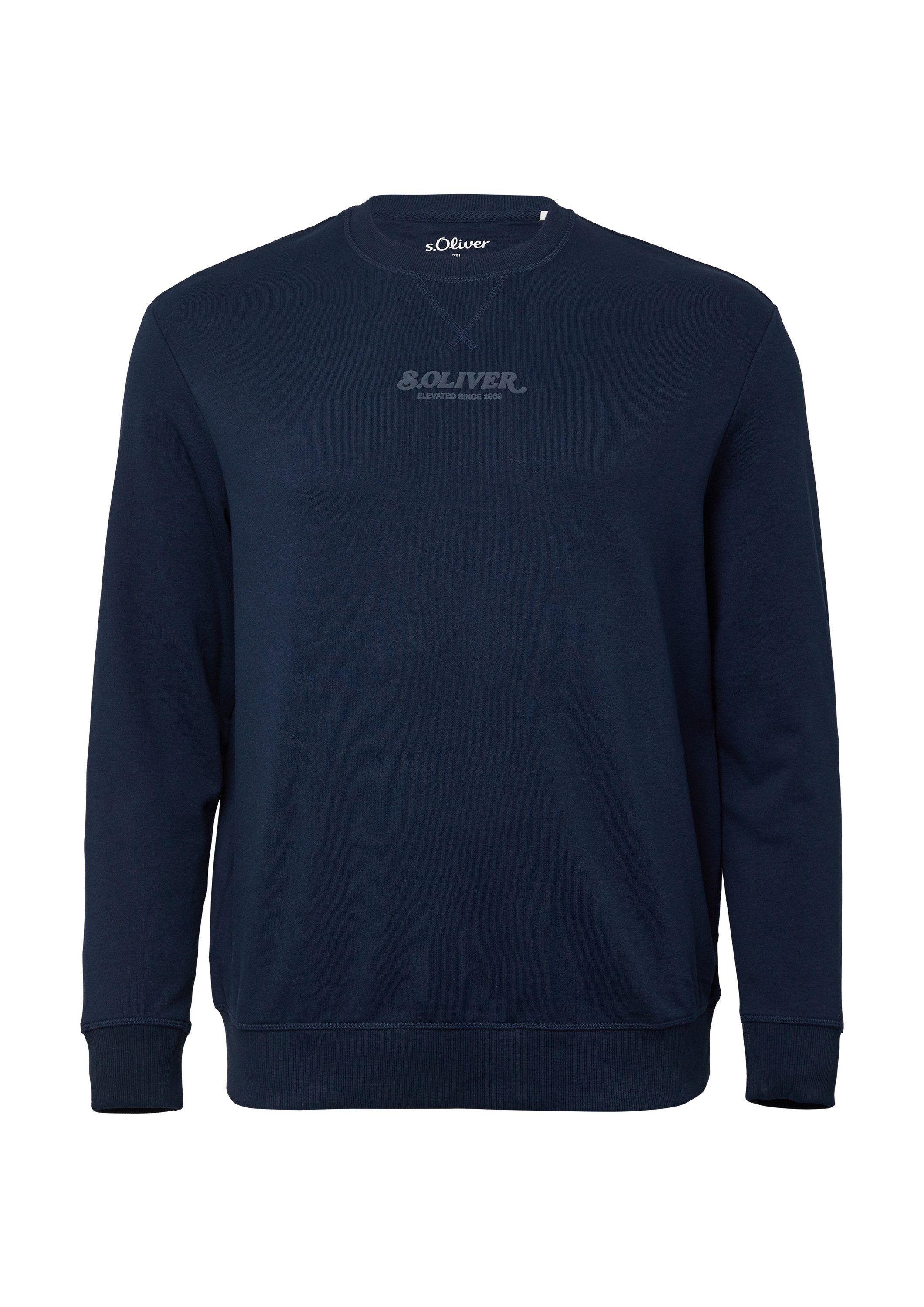 s.Oliver Sweatshirt Sweatshirt Wärmendes Sweatshirt mit Logo-Artwork