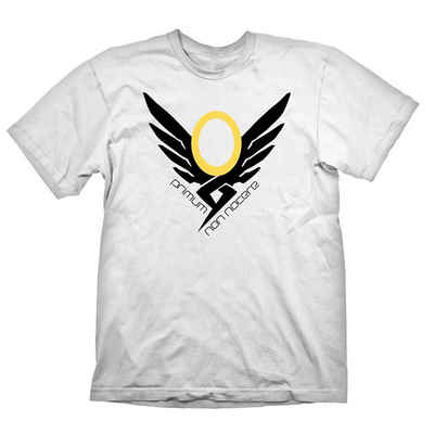 GAYA T-Shirt Overwatch T-Shirt mit Mercy Logo, Weiß, Größen: L - XXL (1-tlg) Mercy Overwatch Shirt XL