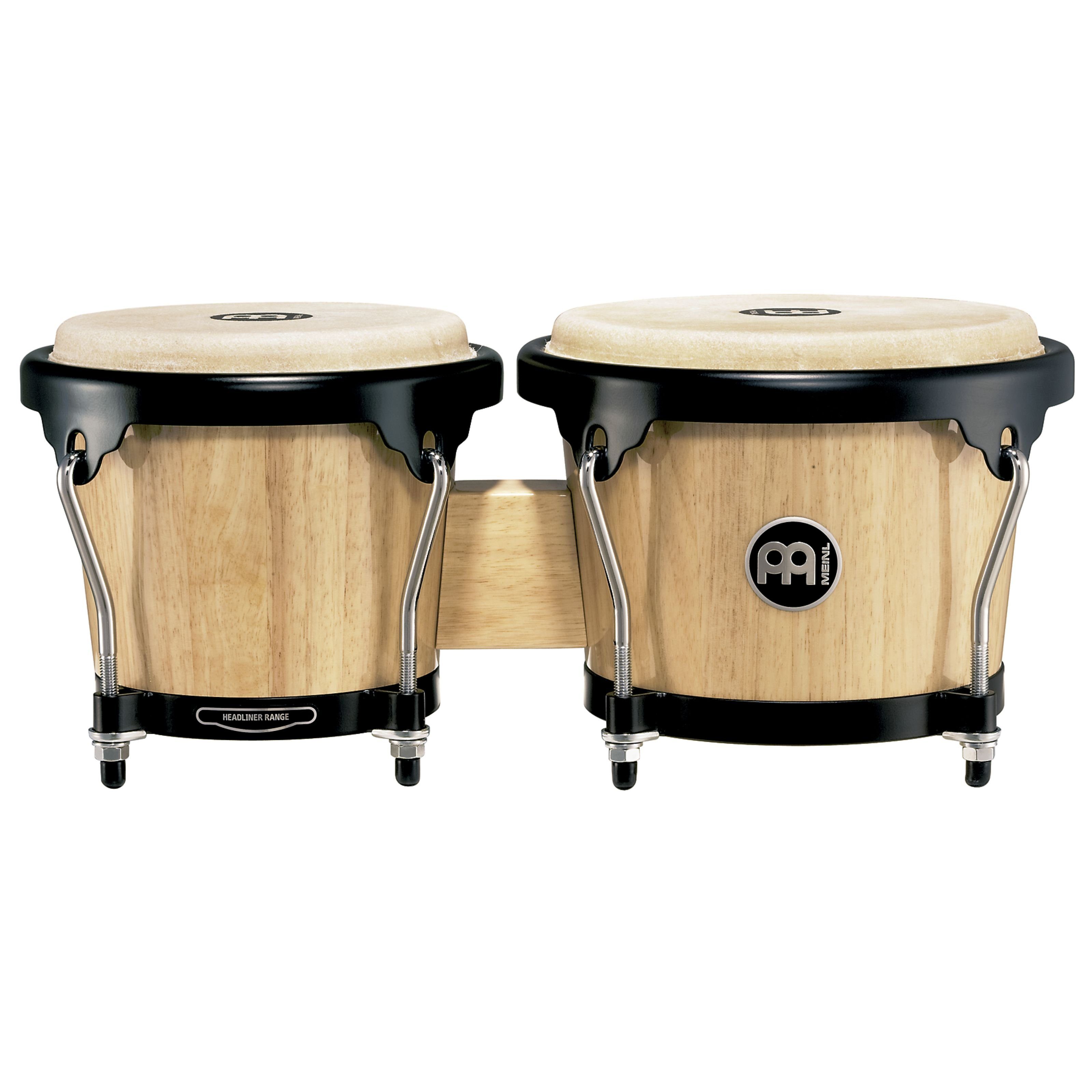 Meinl Percussion Bongo,Headliner Bongos HB100NT, 6 3/4"+8", Natural #NT, Headliner Bongos HB100NT, 6 3/4"+8", Natural #NT - Bongo