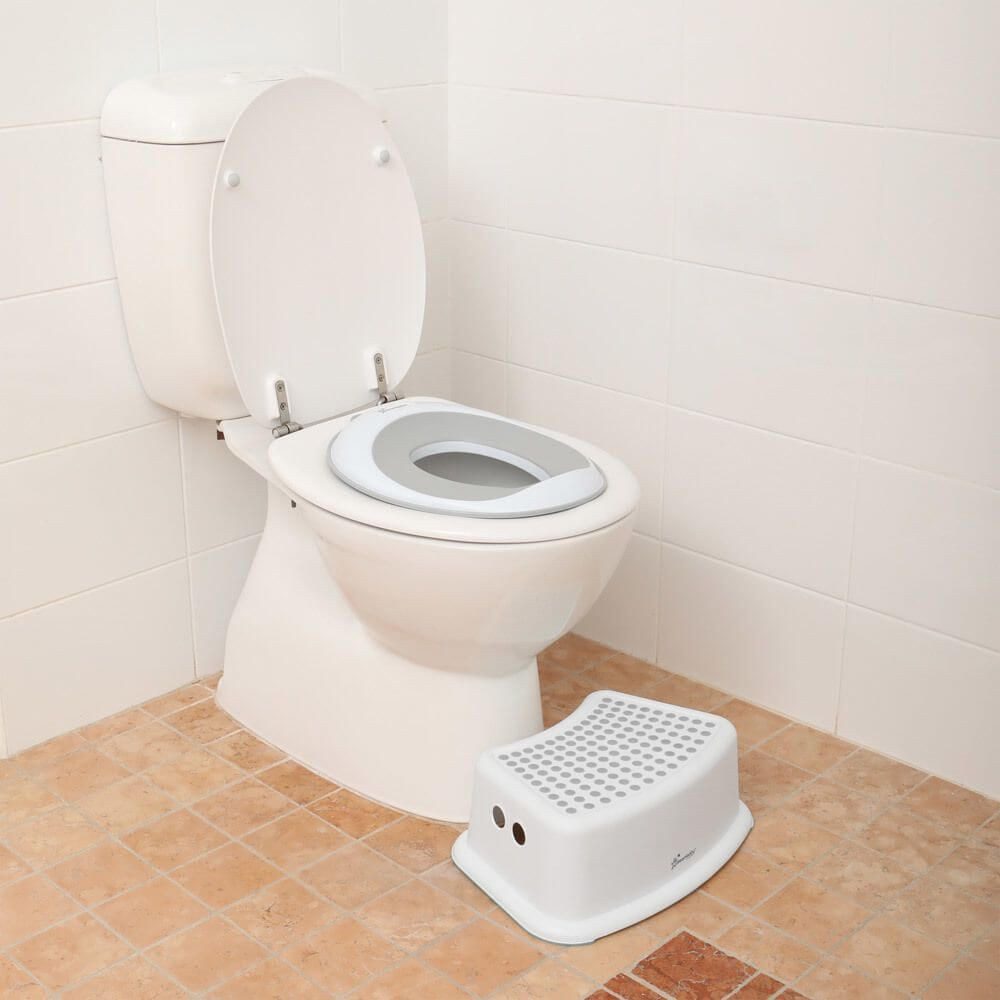 Thumbnail - Dreambaby Baby-Toilettensitz Kindertoilettensitz mit Hocker, 2-in-1 Toilettentrainingset, 37 cm, 2-in-1 Set, Töpfchensit...