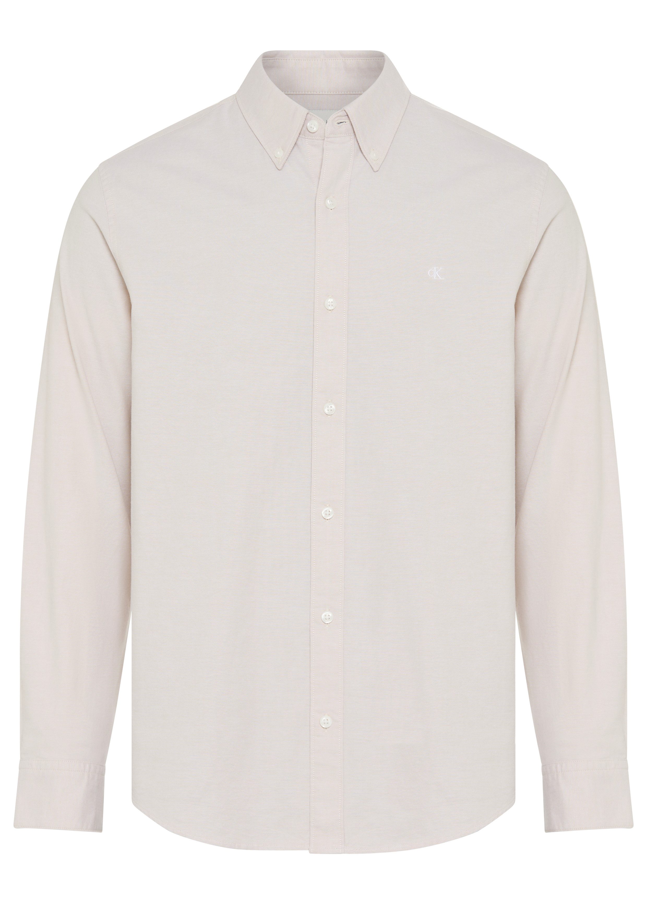 Calvin Klein Jeans Langarmhemd Button-Down-Kragen, Baumwoll-Stretch
