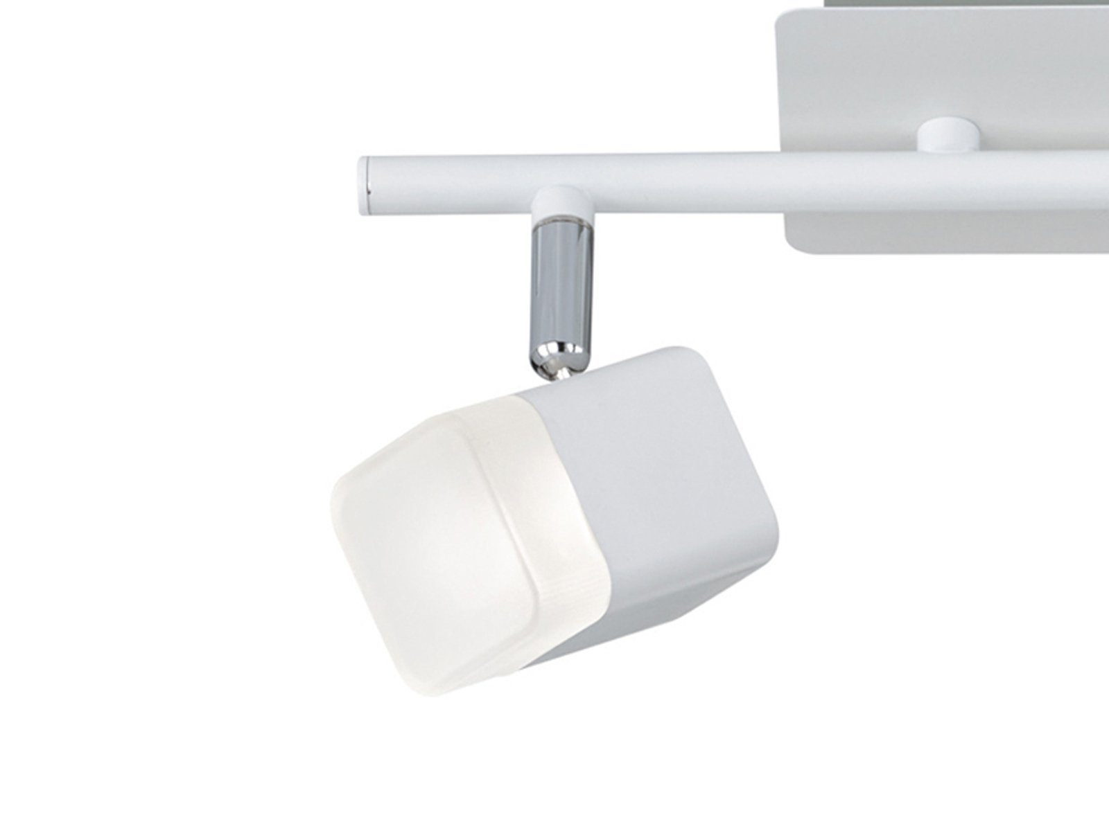 Reality Leuchten LED Deckenstrahler, LED fest integriert, Warmweiß, 2er-SET Deckenleuchten 2-flammig Weiß Treppenhaus Ankleidezimmer 34cm