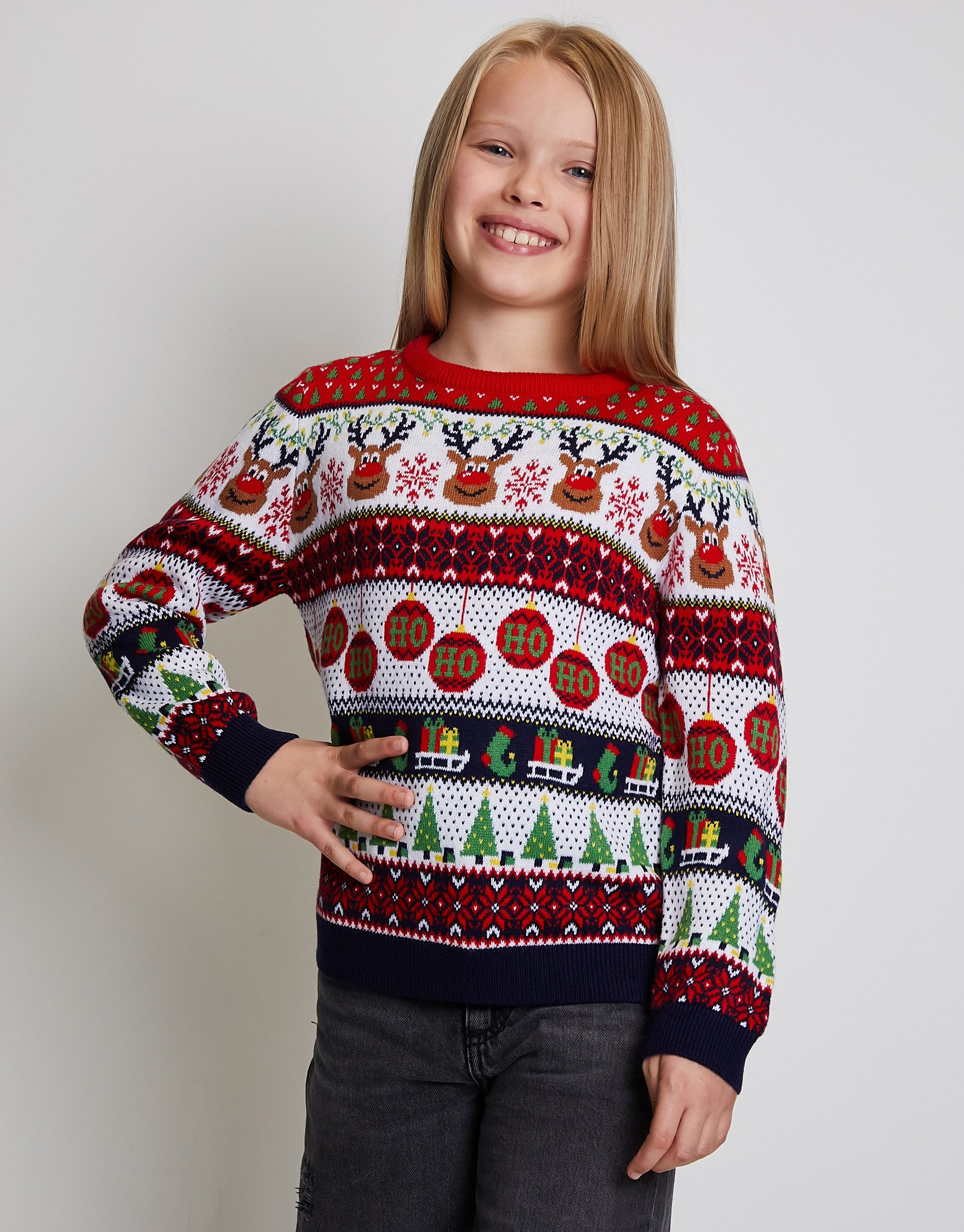 Rundhalspullover Reindeer