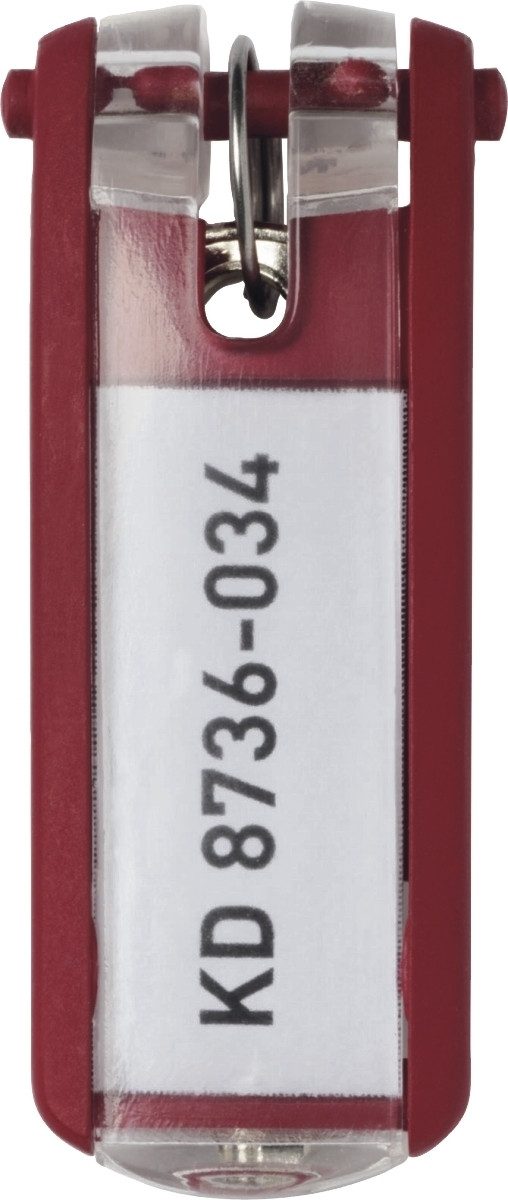 DURABLE Schlüsselanhänger Schlüsselanhänger Key Clip rot VE=6 Stück (12 Stück)