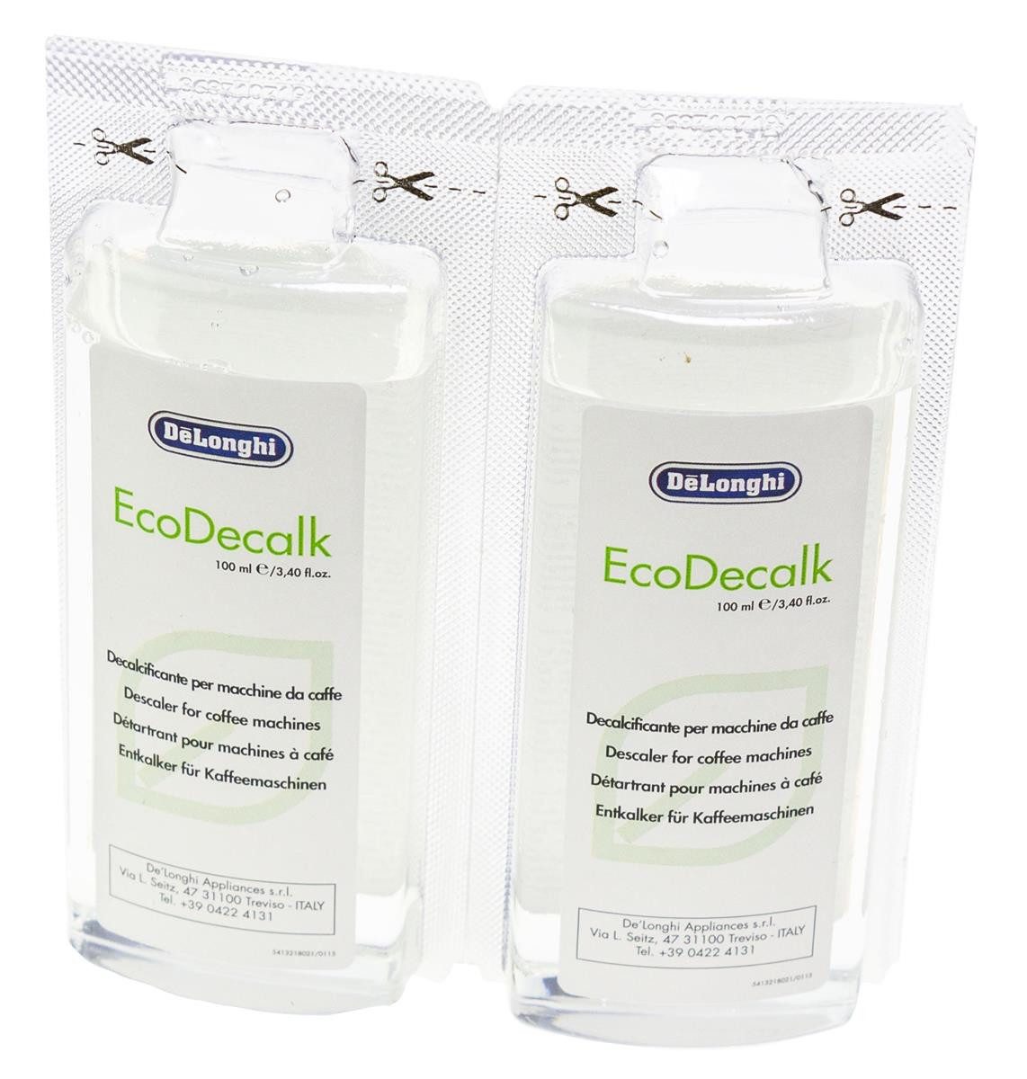 Kapselhalter DeLonghi AS00006358 (5513296011) Entkalker 2x100ml für Kaffeemaschine