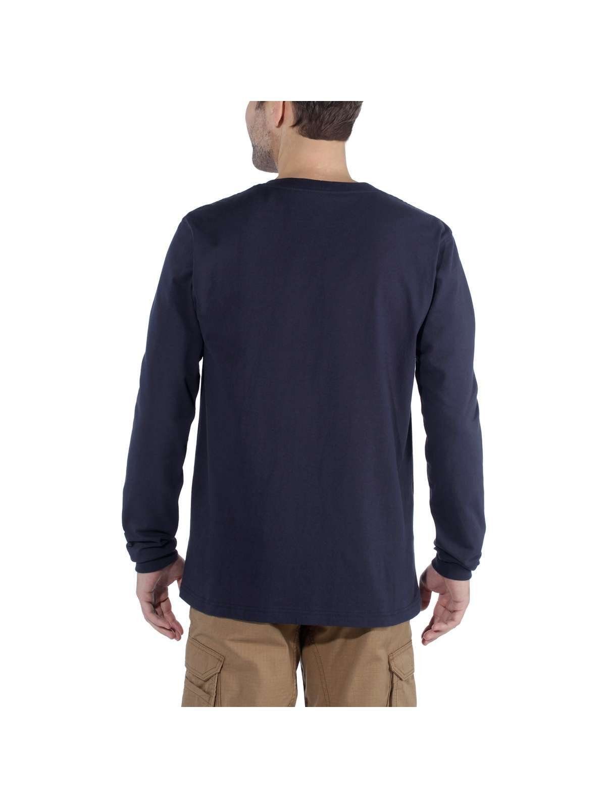 Carhartt Langarmshirt Carhartt Long-Sleeve Logo marineblau günstig online kaufen