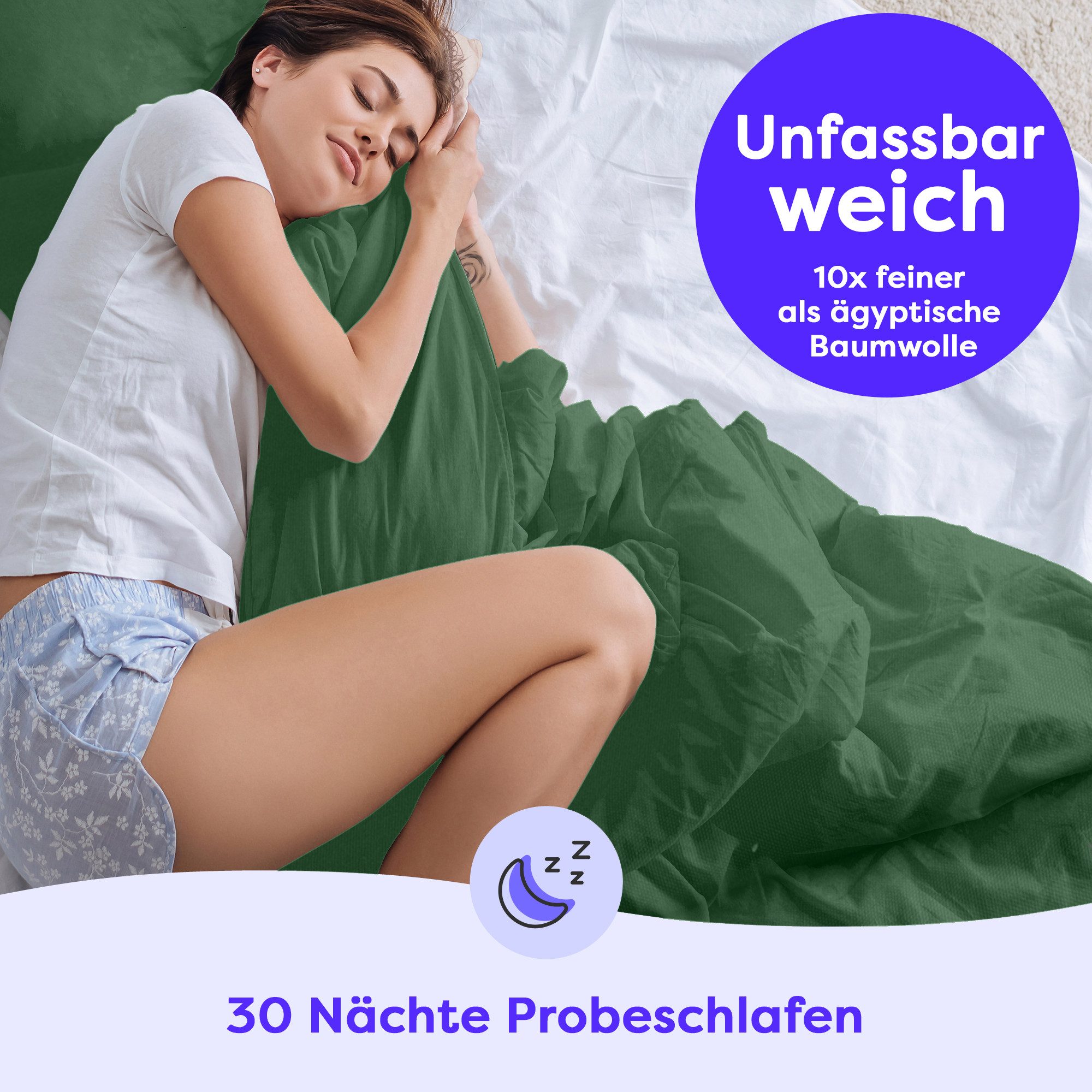 Wolkenfeld Bettwäsche Allergiker Bettwäsche unifarben, unfassbar günstig online kaufen