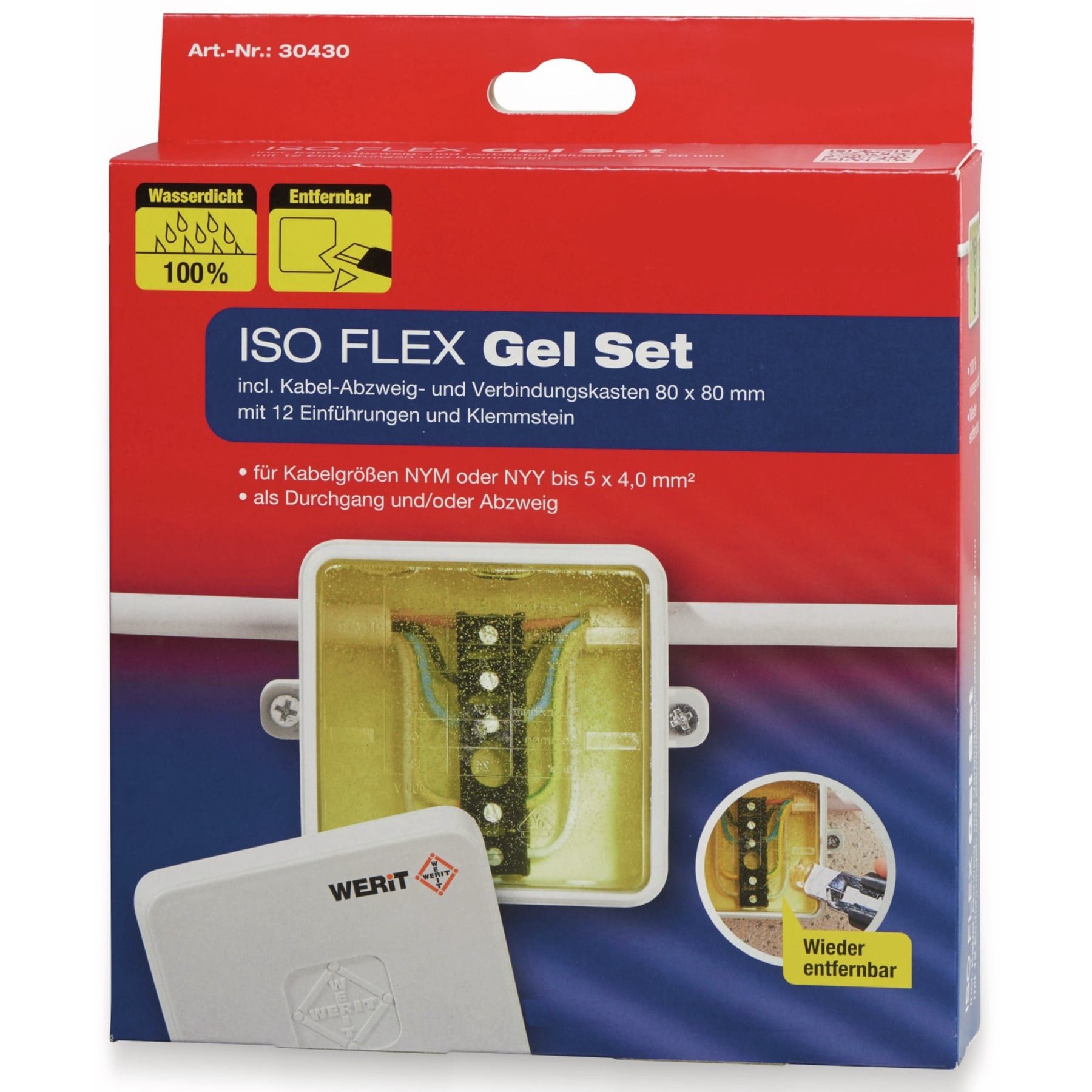 Heidemann Gel-Verbindungsmuffe Heidemann ISO Flex Gel-Set 30430, bis zu 5x4 mm², 190 ml