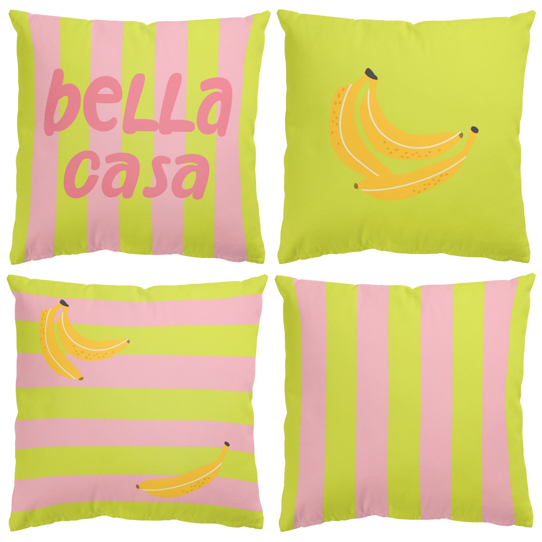 Bilderdepot24 4-teilig drinnen Kissenhülle/ Sofakissen/ Zierkissen Kissenhülle bunt, Bezug mit / ohne Füllung Zierkissen Outdoor Sofa Bett