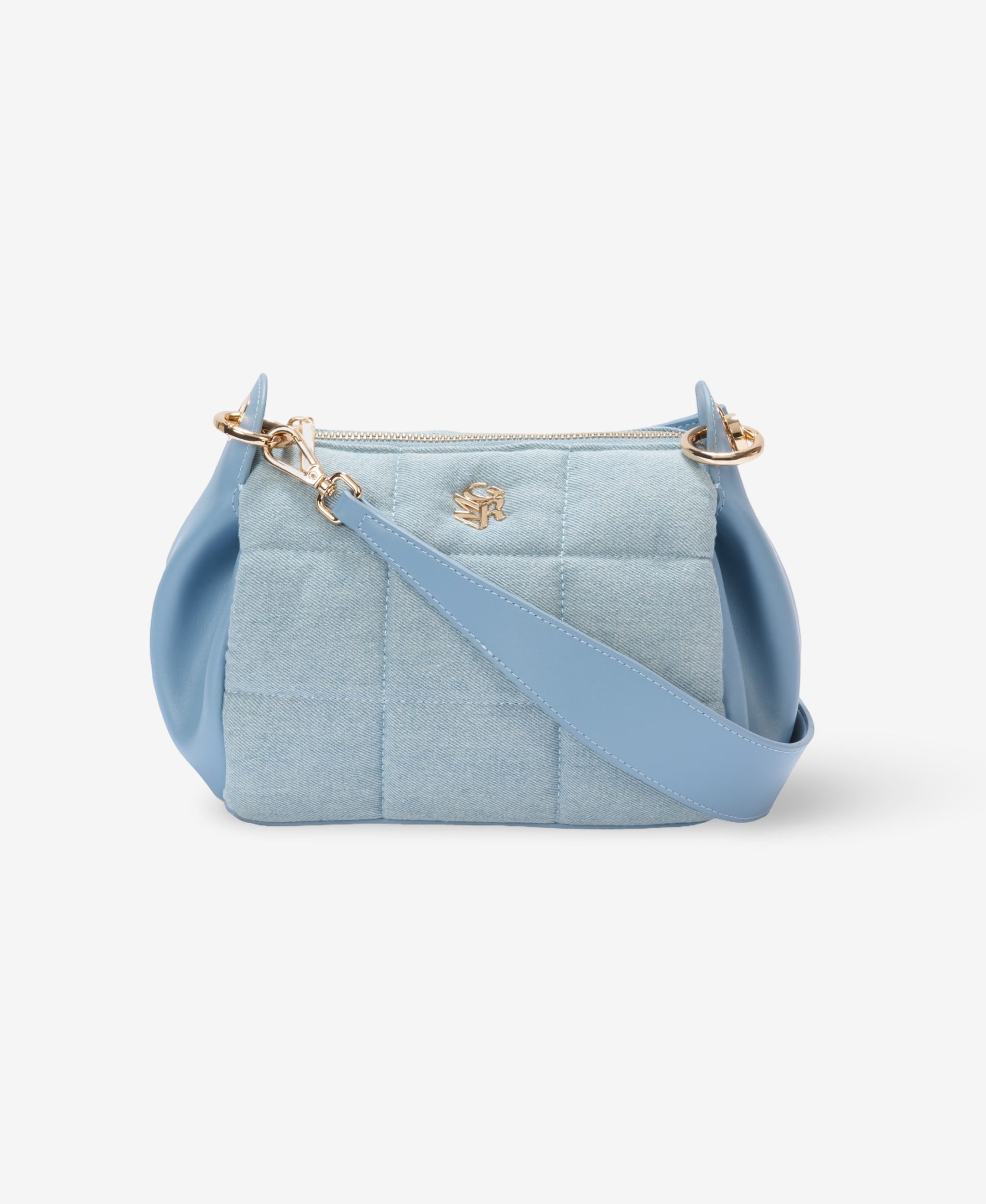 GLAMIRA Schultertasche Blue Grace Denim-Schultertasche (1-tlg), echt Leder