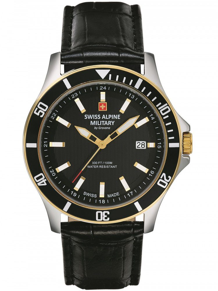 Military Swiss Herren 10ATM Military 7022.1547 Quarzuhr 42mm Swiss Alpine Alpine