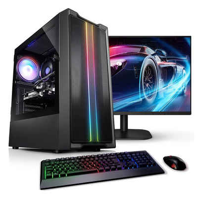 Kiebel Speed IV Gaming-PC-Komplettsystem (24", AMD Ryzen 5 AMD Ryzen 5 5500, RTX 3050, 16 GB RAM, 1000 GB SSD, WLAN)