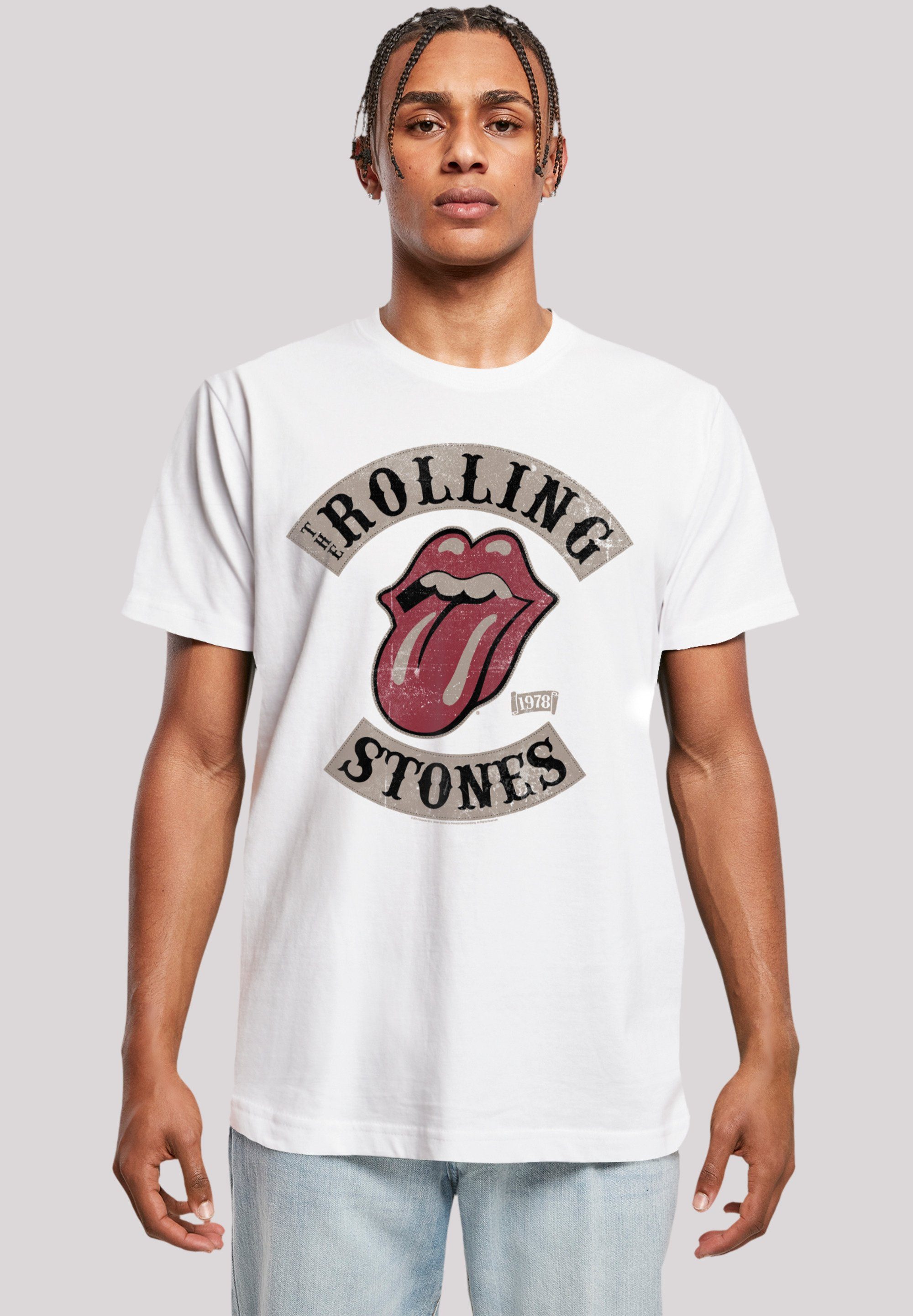 Print Rolling Tour Stones The '78 F4NT4STIC T-Shirt weiß