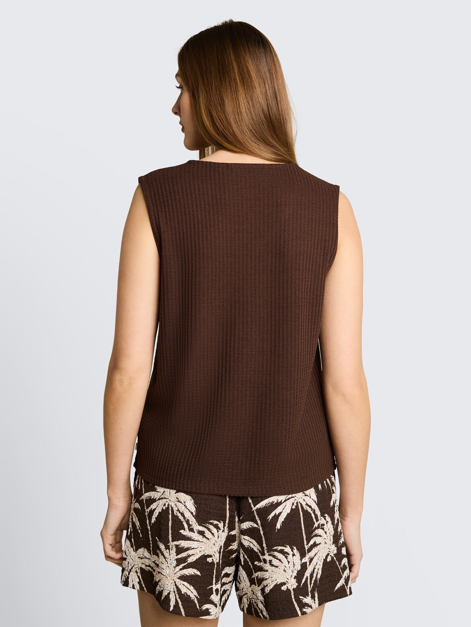 TOM TAILOR Denim Trägertop T-Shirt Top mit Schleifen-Details