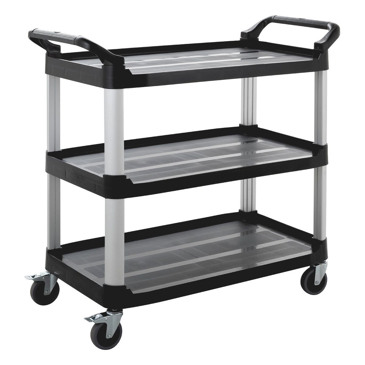GastroHero Tischwagen Servierwagen 3 Etagen 120 kg Rollen Catering Gastro