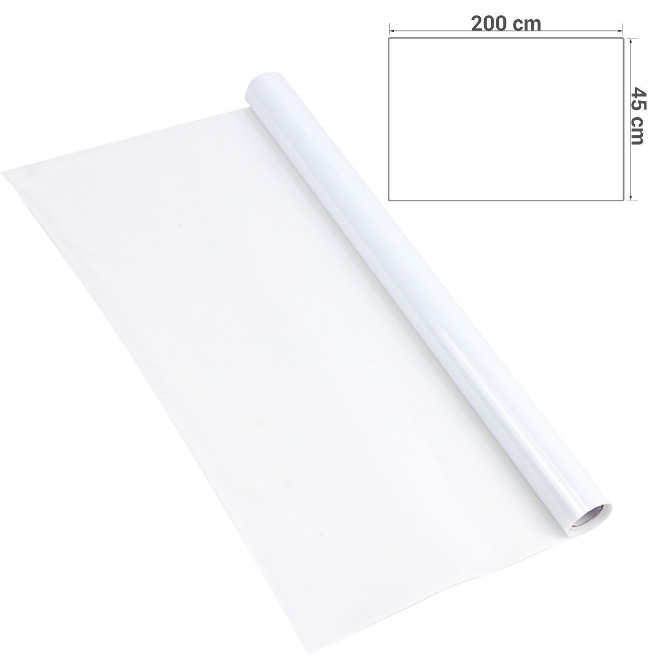 Casativo Fensterfolie Milchglasfolie statisch haftend (45x200cm) – Sichtschutz-Folie, blickdicht & lichtdurchlässig – Selbstklebende Fensterfolie – Bild 5 von 5