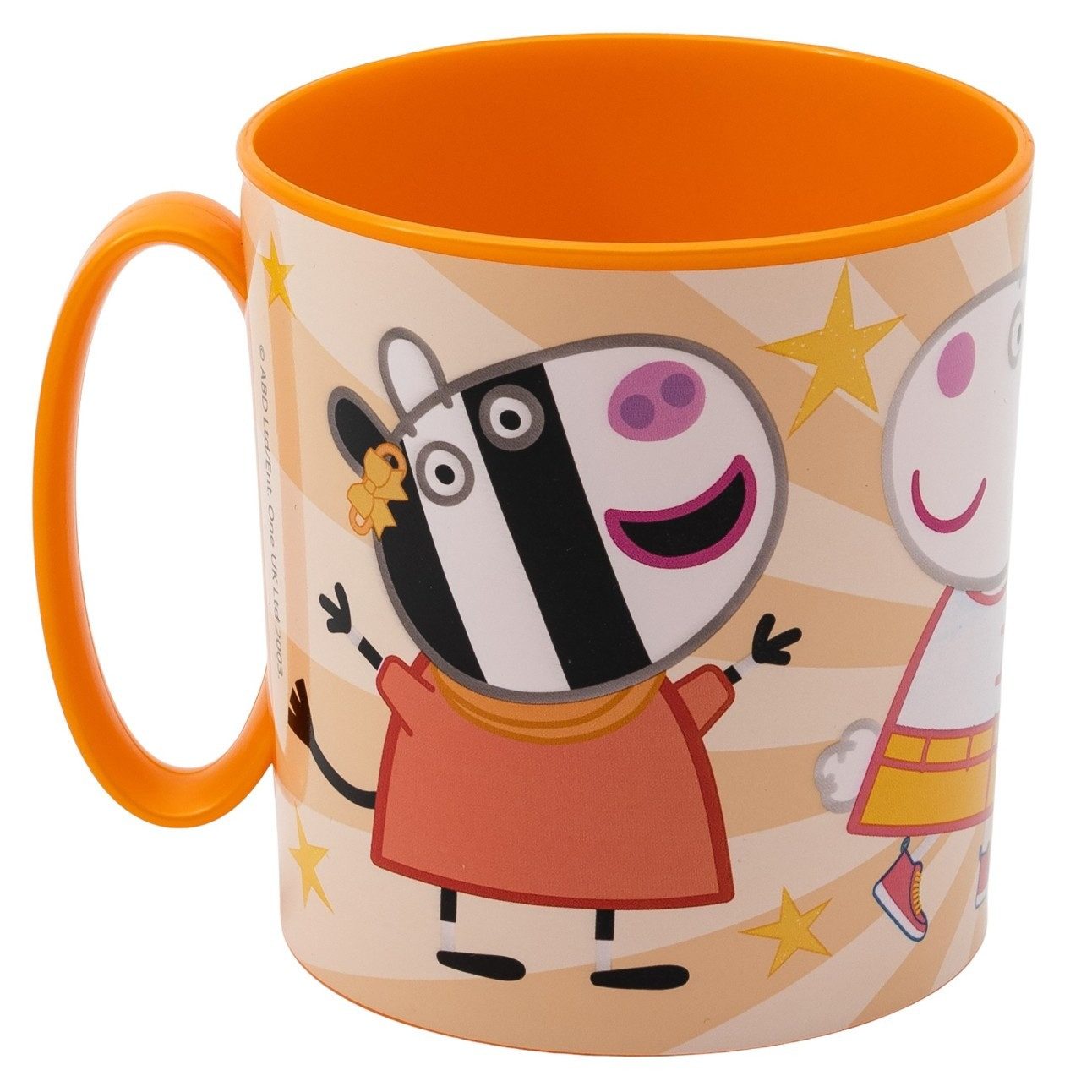 Peppa Pig Becher - Mikrowellengeeigneter Kunststoffbecher 390 ml – für Kinder, 1-tlg., ideal für Kinderhände dank glatter Oberfläche
