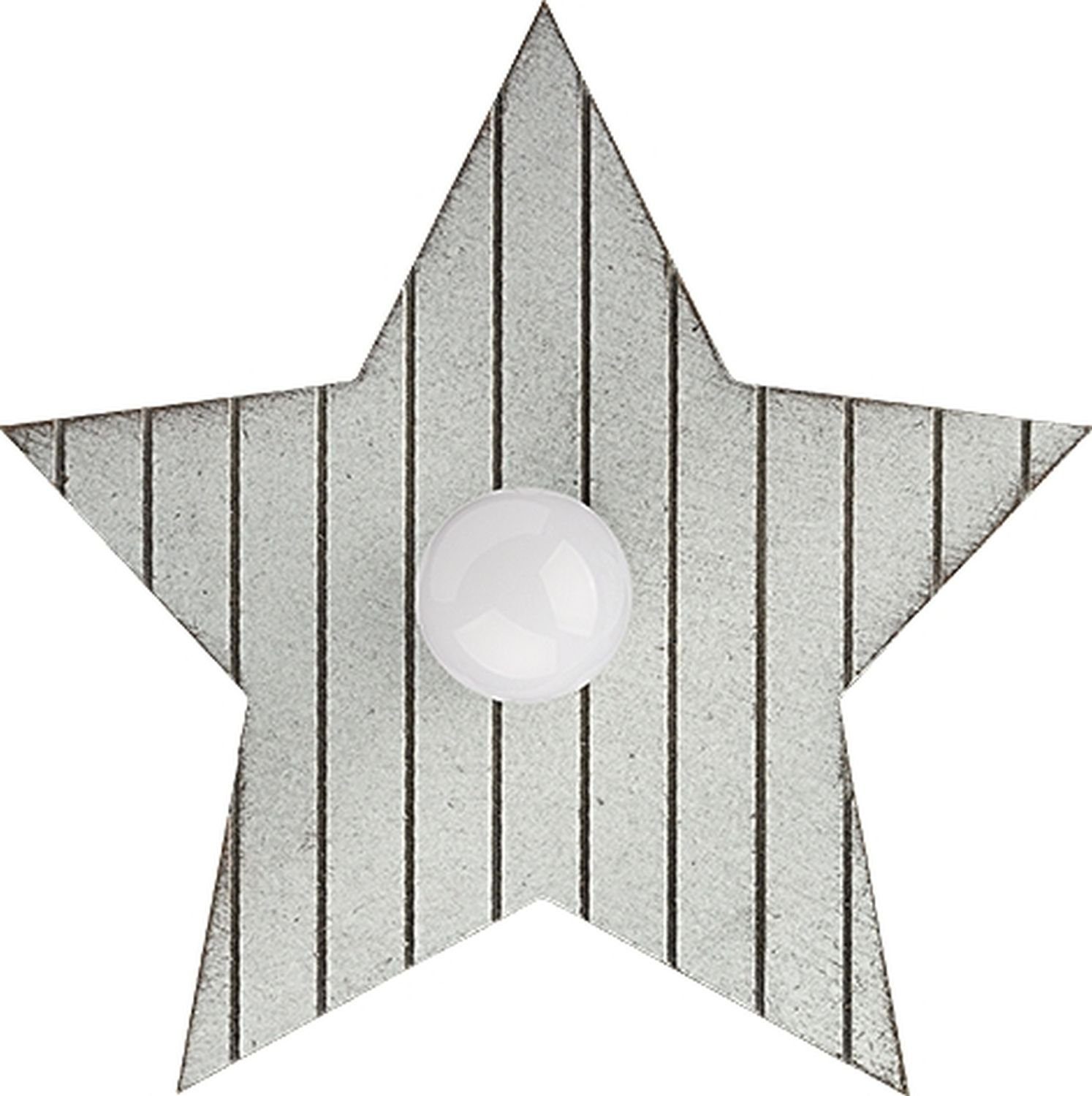 Licht-Erlebnisse Wandleuchte TOY STAR, ohne Leuchtmittel, Wandlampe Holz Stern Optik E14 dekorativ Kinderzimmer