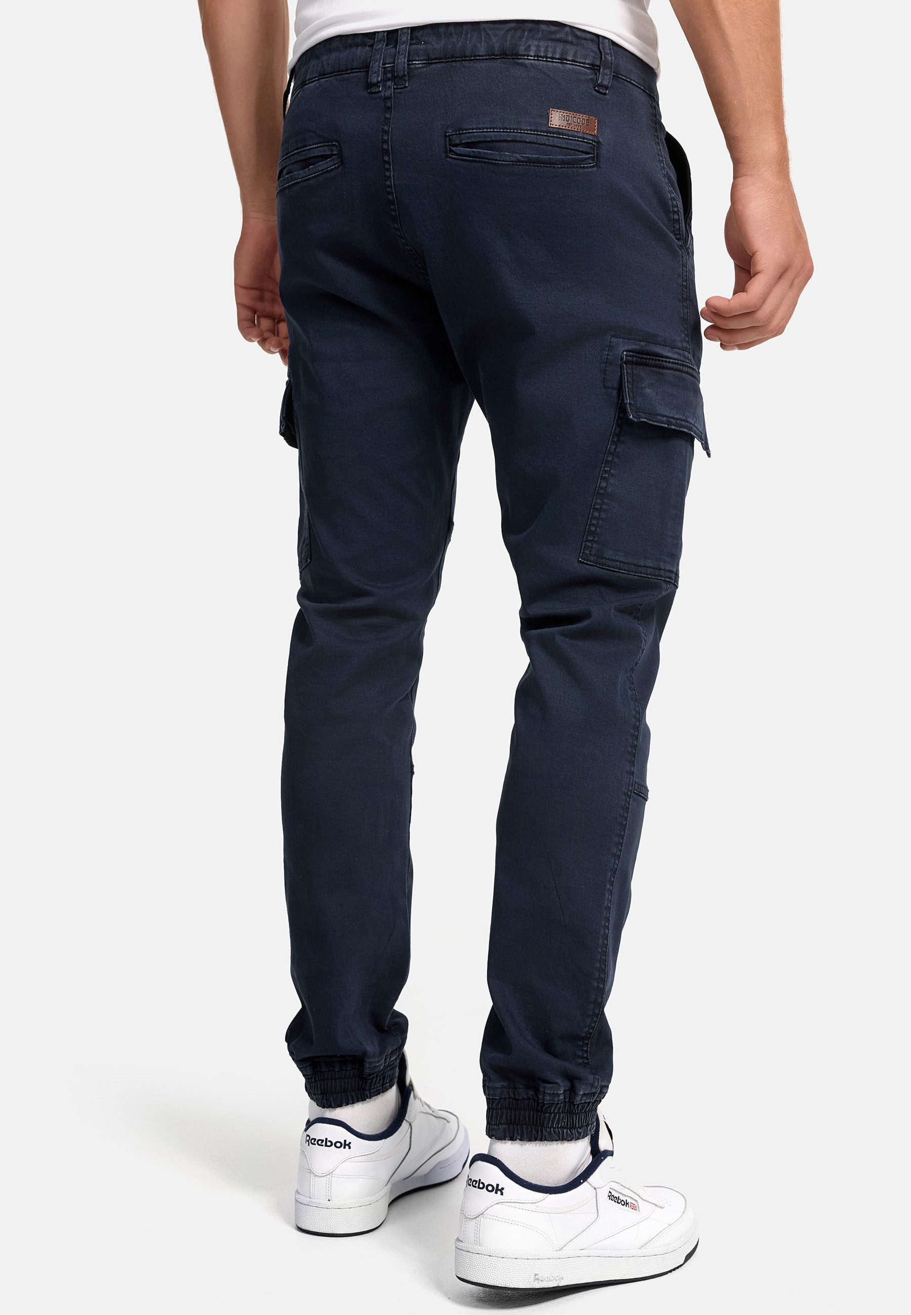 Indicode Cargohose Herren August Cargo Hose Herrenhose mit 6 Taschen