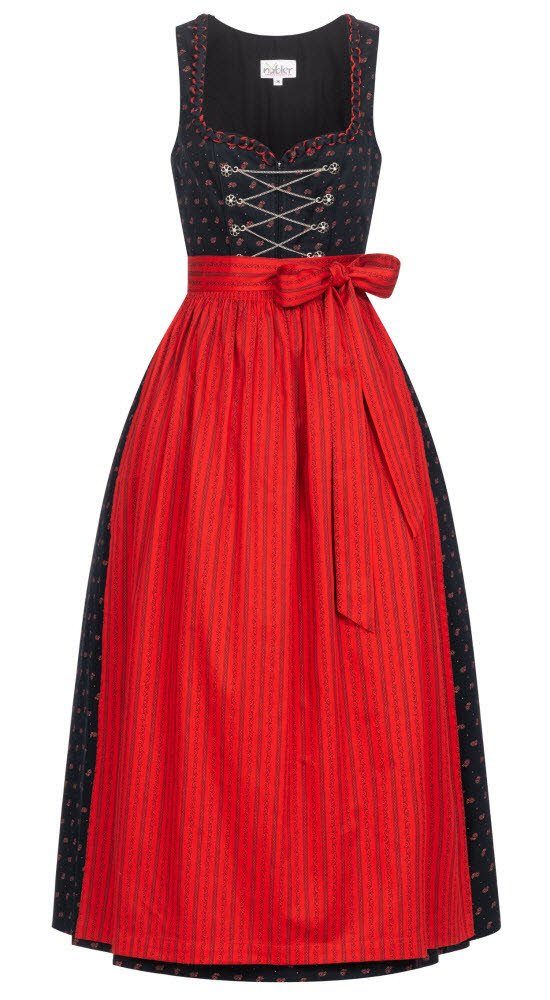 Dirndl Dirndl lang Thea in Schwarz von Nübler