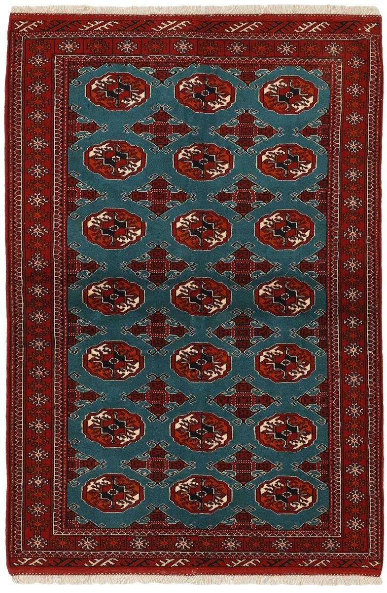 Orientteppich Turkaman 132x194 Handgeknüpfter Orientteppich / Perserteppich, Nain Trading, rechteckig, Höhe: 6 mm
