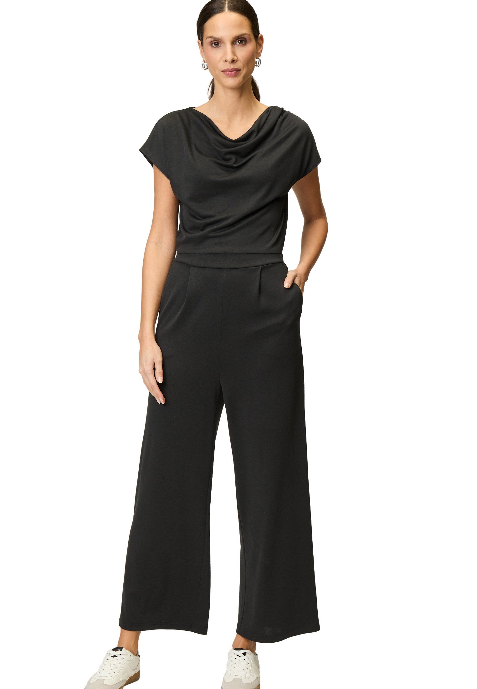 Overall zero Jumpsuit mit Wasserfallausschnitt