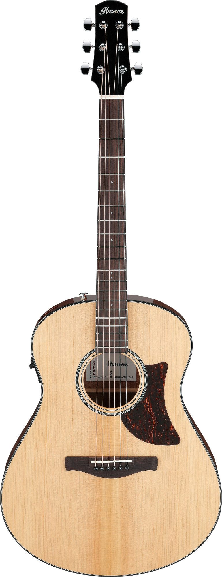Ibanez Westerngitarre Ibanez AAM100E-NT Natural High Gloss, Akustikgitarre mit Tonabnehmer