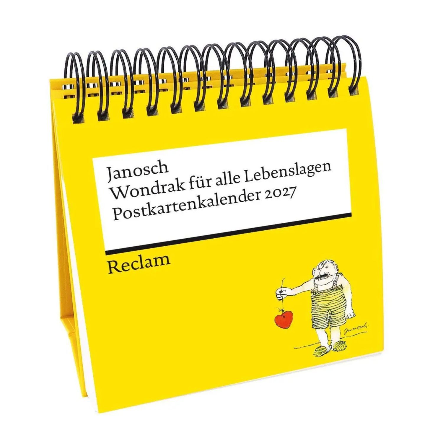 Reclam Verlag Tischkalender Wondrak für alle Lebenslagen. Postkartenkalender 2027