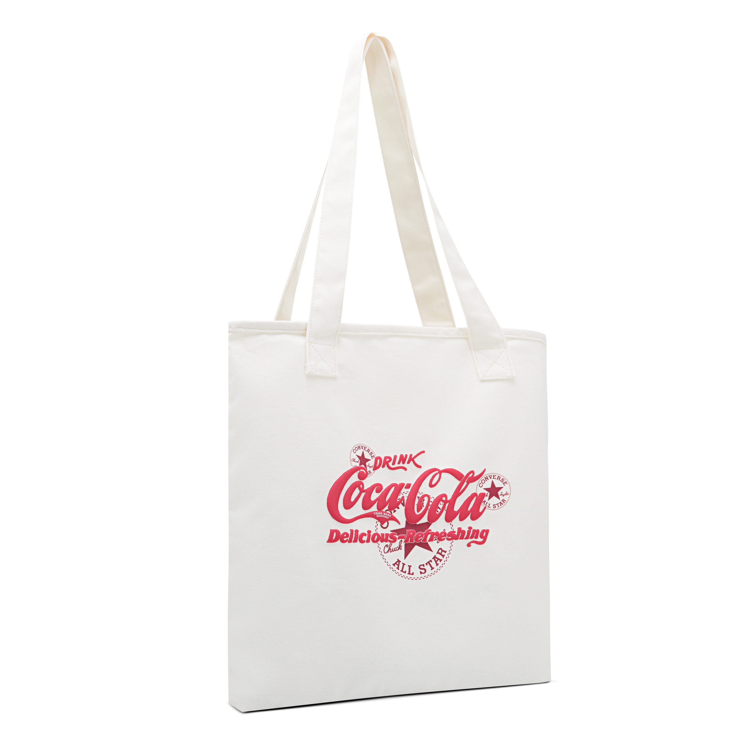 Converse Shopper CAU CONVERSE X COCA COLA TOTE, geräumiges Hauptfach, mit Reißverschluss, aus Baumwolle und Polyester