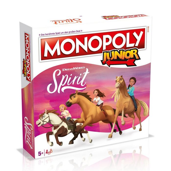 Winning Moves Spiel Brettspiel Monopoly Junior - Spirit - Riding Free