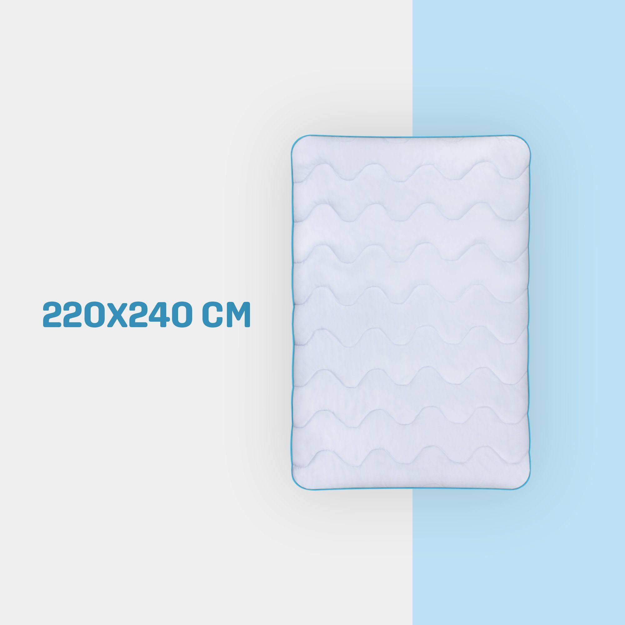 Bestlivings 4-Jahreszeitenbett Enris Ganzjahres-Bettdecke, Füllung: Klimafaser (100% Polyester), Vierjahreszeitendecke - Schlafdecke für Sommer und Winter