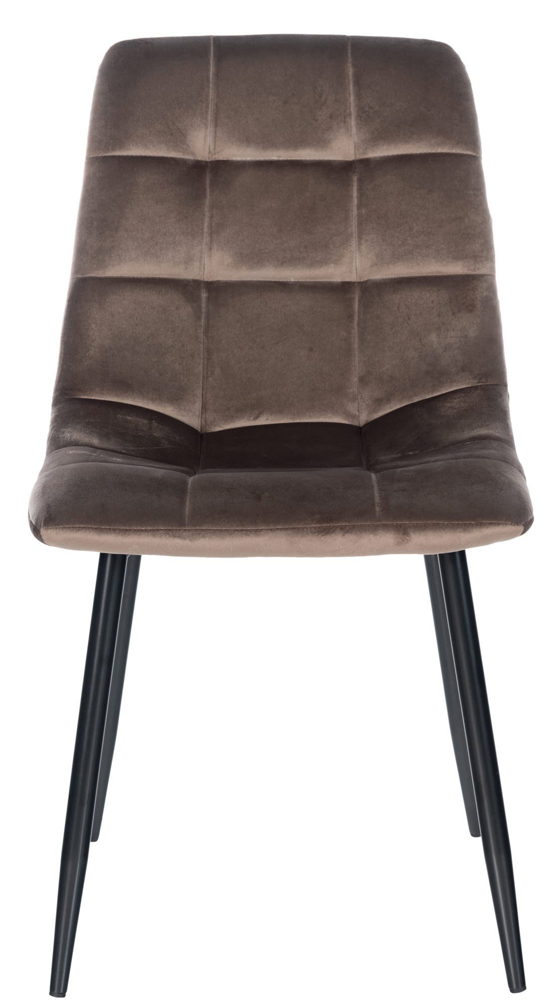 Gestell: - Sitzfläche: Wohnzimmerstuhl), braun mit gepolsterter Esszimmerstuhl Metall Samt - Konferenzstuhl Sitzfläche Atina hochwertig schwarz TPFLiving (Küchenstuhl -