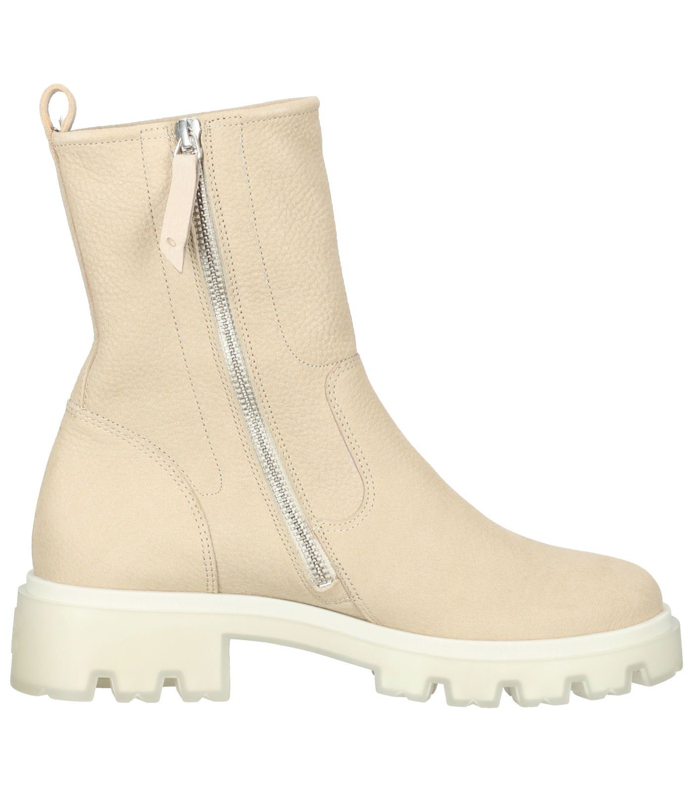 Nubukleder Paul Green Beige Plateaustiefelette Stiefelette