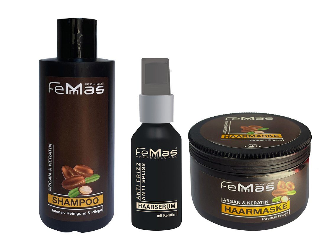 Gabri Professional Haarpflege-Set FemMas Haarpflegeset Argan & Keratin