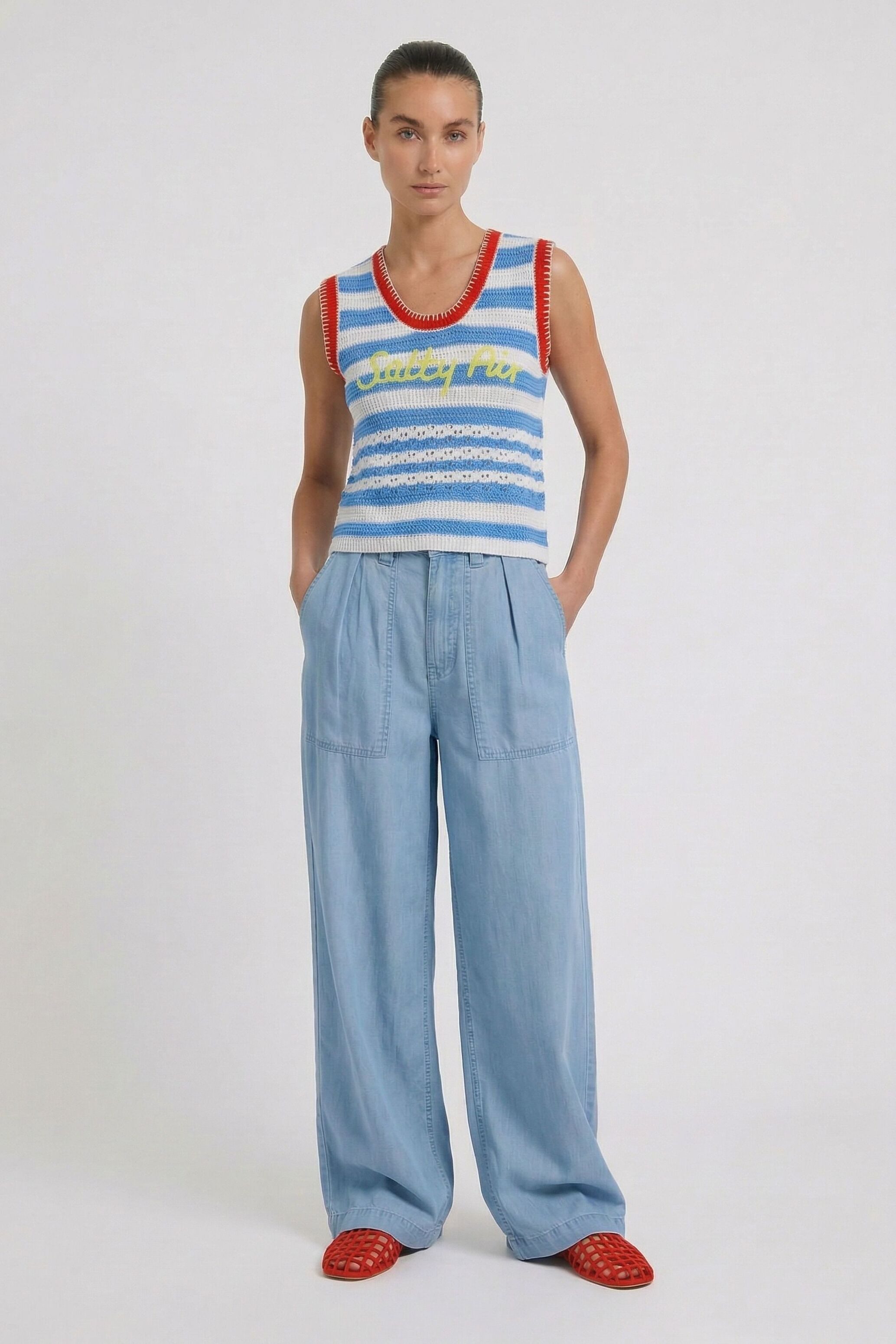 Oui Stoffhose
