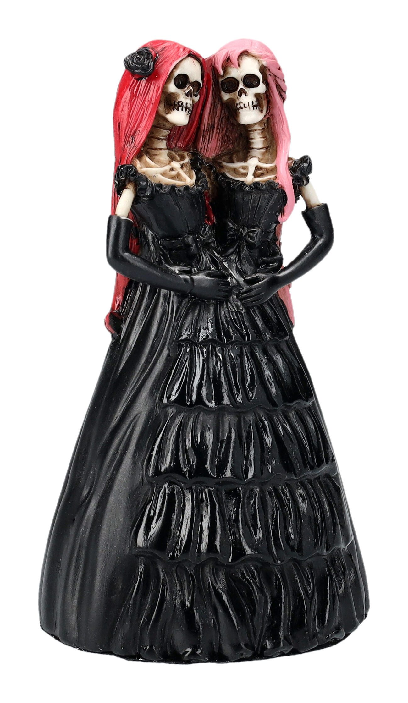 Dekofigur Skelett Figur - Skelamesische Zwillinge - Gothic Dekofigur Twins Deko